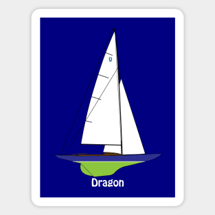 Dragon Class Sailboat Magnet